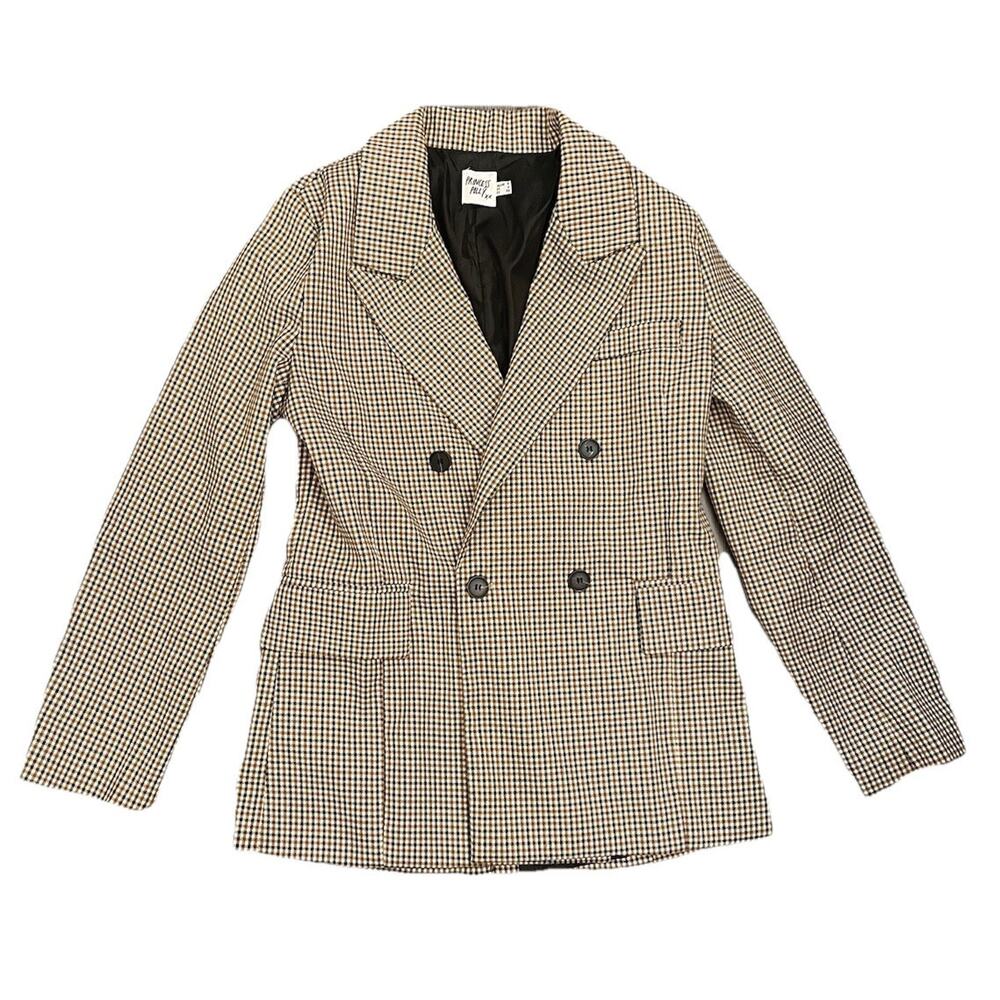 Princess Polly Black and White Checkered Blazer